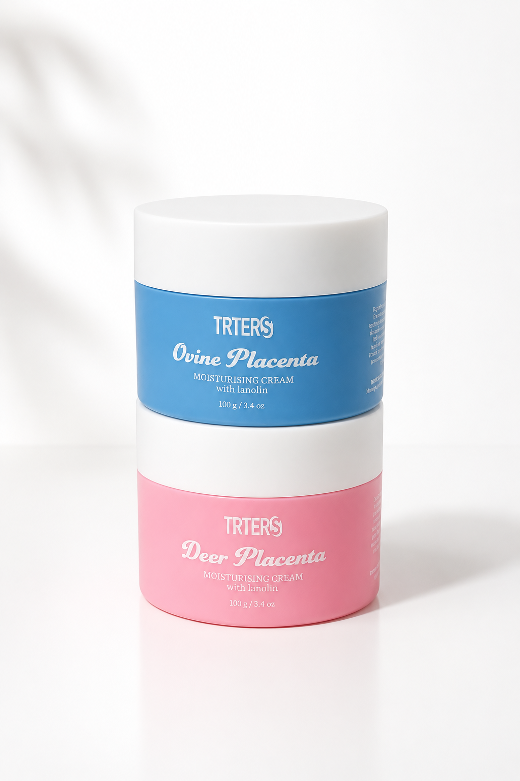 TRTERS Ovine and Deer Placenta moisturising creams stacked